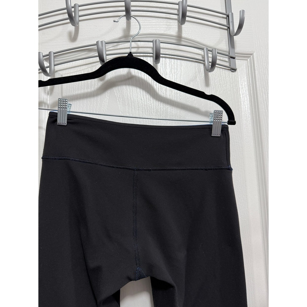 Lululemon Wunder Under Crop Reversible Leggings Black Electric Blue Size 6 - Picture 15 of 16